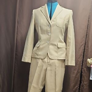 Ralph Lauren Tan Women's Blazer Suit